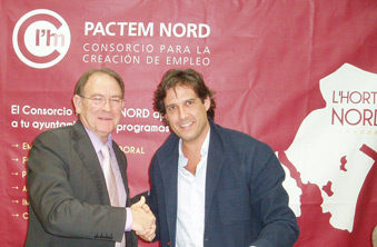 PACTEM NORD firma un convenio con AEMON para impulsar el tejido empresarial de la comarca